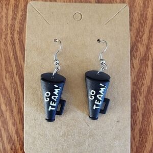 Black and White Minimalist Dangle Earrings